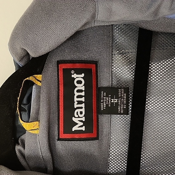 Marmot Women's Jacket  Rain Coat Outdoor Blue  Detachable Hood Size Medium - Picture 16 of 16